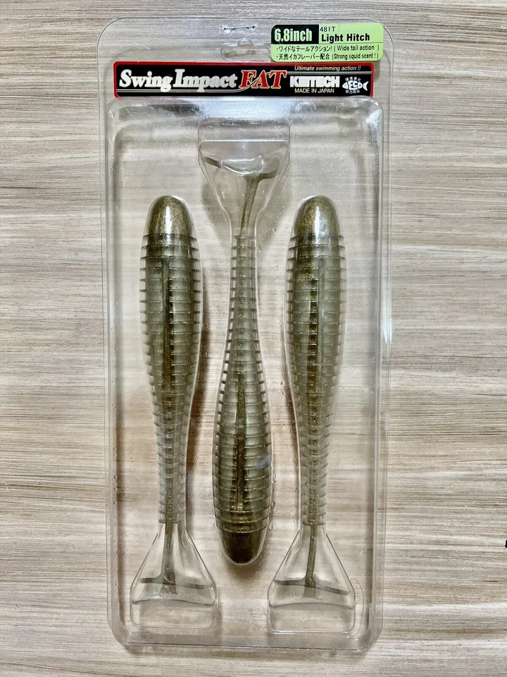 Ceitech Swing Impact Fat Paddle Tail Swimbaits, pesca de lubina, ¡Envío gratuito! Nuevo con etiquetas Foto 4 de 4
