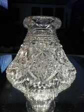 Punch Bowl Base stand American Brilliant period Cut Glass Johnson Carlson