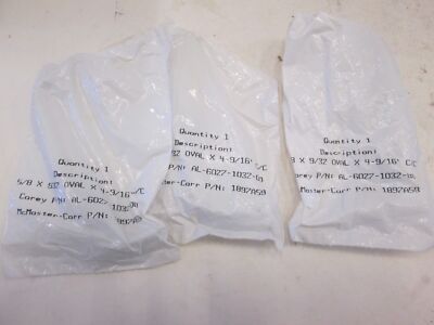 McMaster-Carr Aluminum Handle, 5/8'' x 9/32'' Oval x 4-9/16', New, Lot of 3