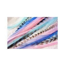 7-10 inch Mermaid Feathers 100 Real Hair 5 Feather Extensions bonded at the tip