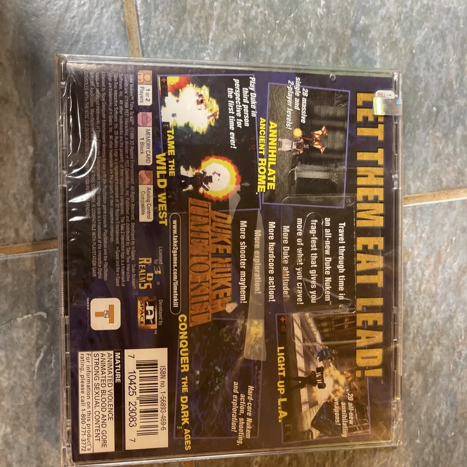 Brand New Unopened PlayStation Duke Nukem Time To Kill PlayStation 1998 - Image 4 of 4