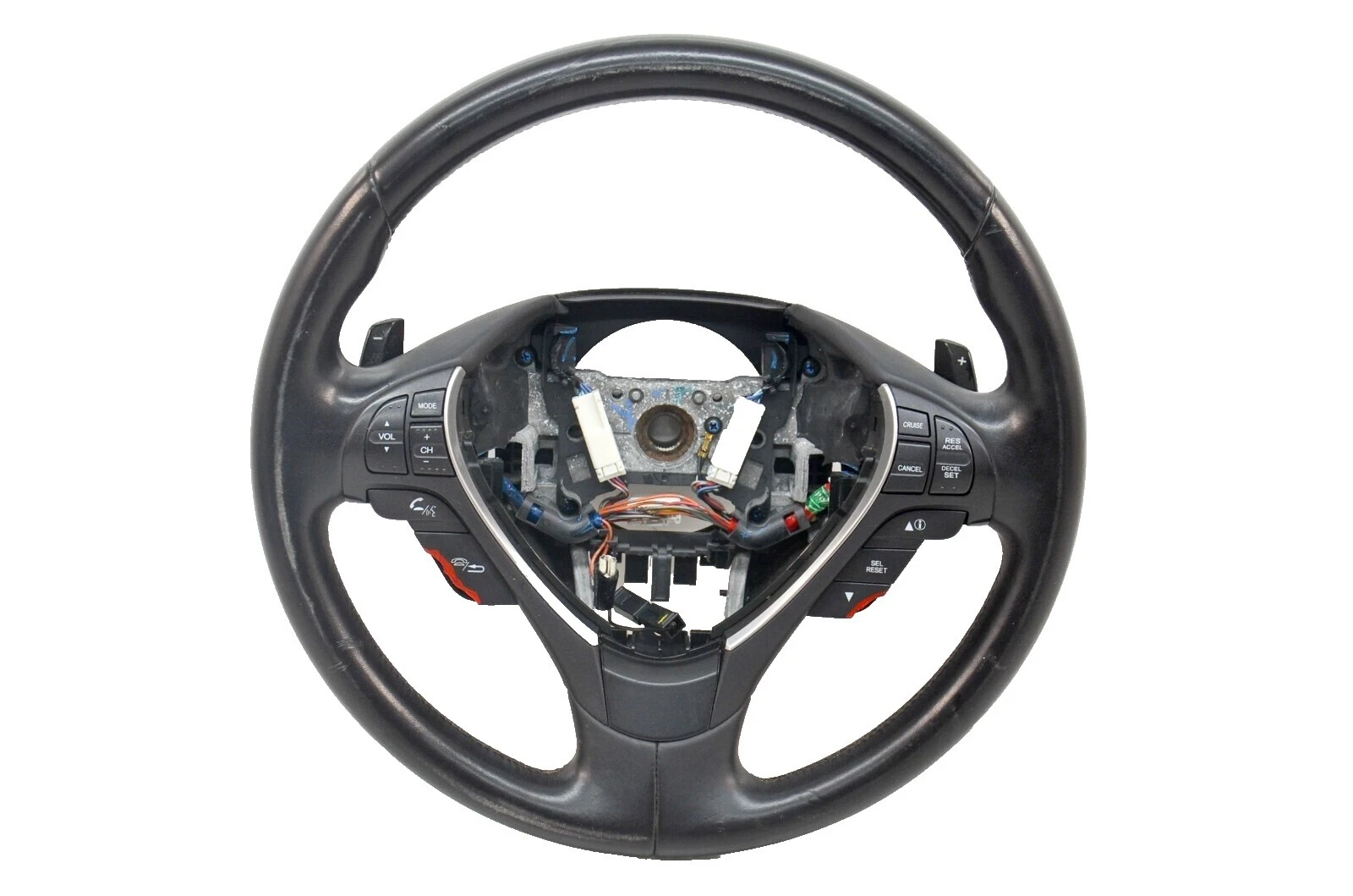 Cuero Acura volantes para automóviles y camiones y botones de cuerno