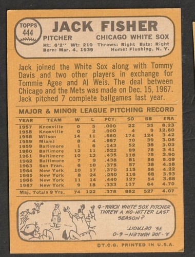 1968 Topps Baseball Cards Scegli una carta a scelta 295-660 EX X-MT 1/25 Set Break - Foto 272 di 490