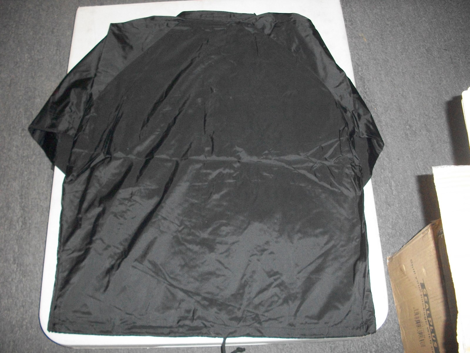 BLACK MENS LIGHT JACKET WIND BRAKER BLACK COAT SHELL MADE BY AJAX SIZE 2X ONLY