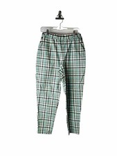 Vintage 90s ESPIRIT Womens 12 Plaid High Rise Ankle Chino Pants Grunge Punk