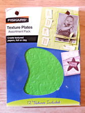 Fiskars Texture Plates 12 Embossing Patterns Assortment 2005 12-5686
