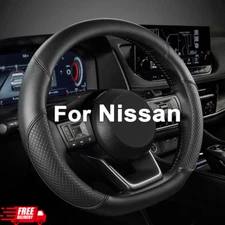 D Shaped Car Steering Wheel Cover for Nissan Rogue, Altima, Kicks, Sentra, Versa