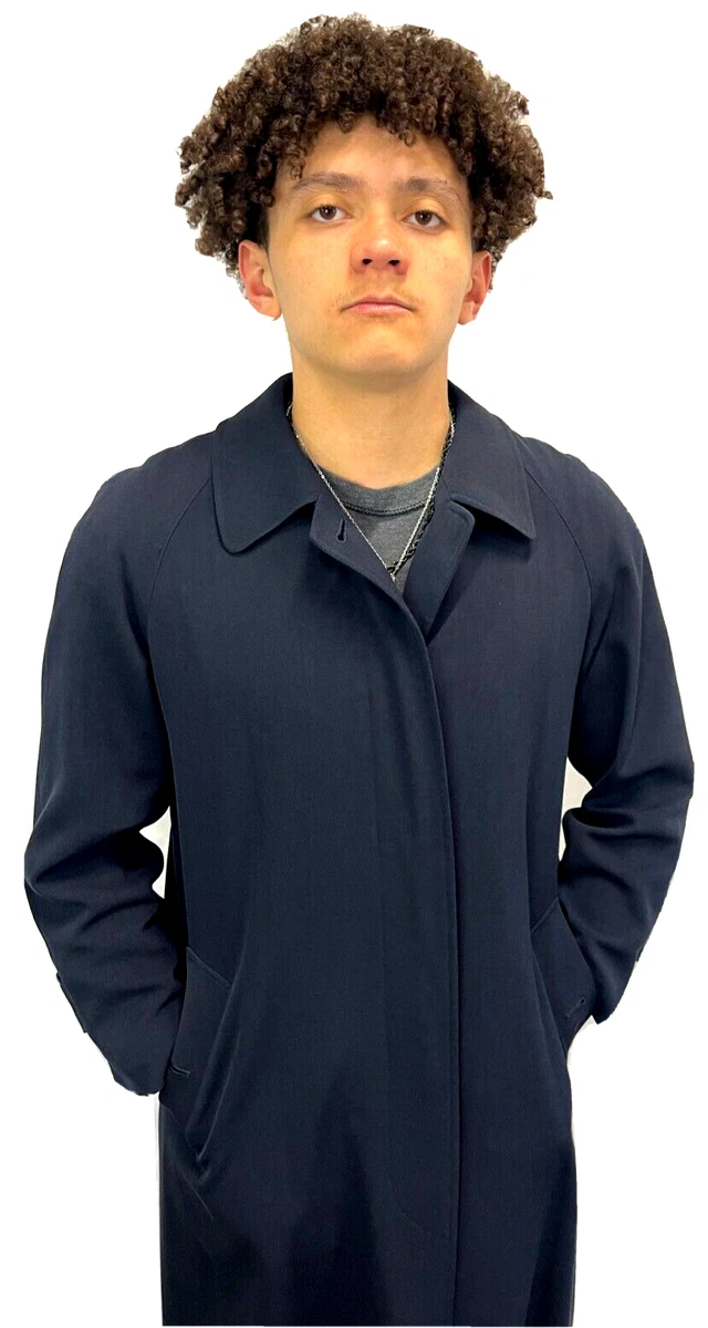 Burberry blue shop raincoat