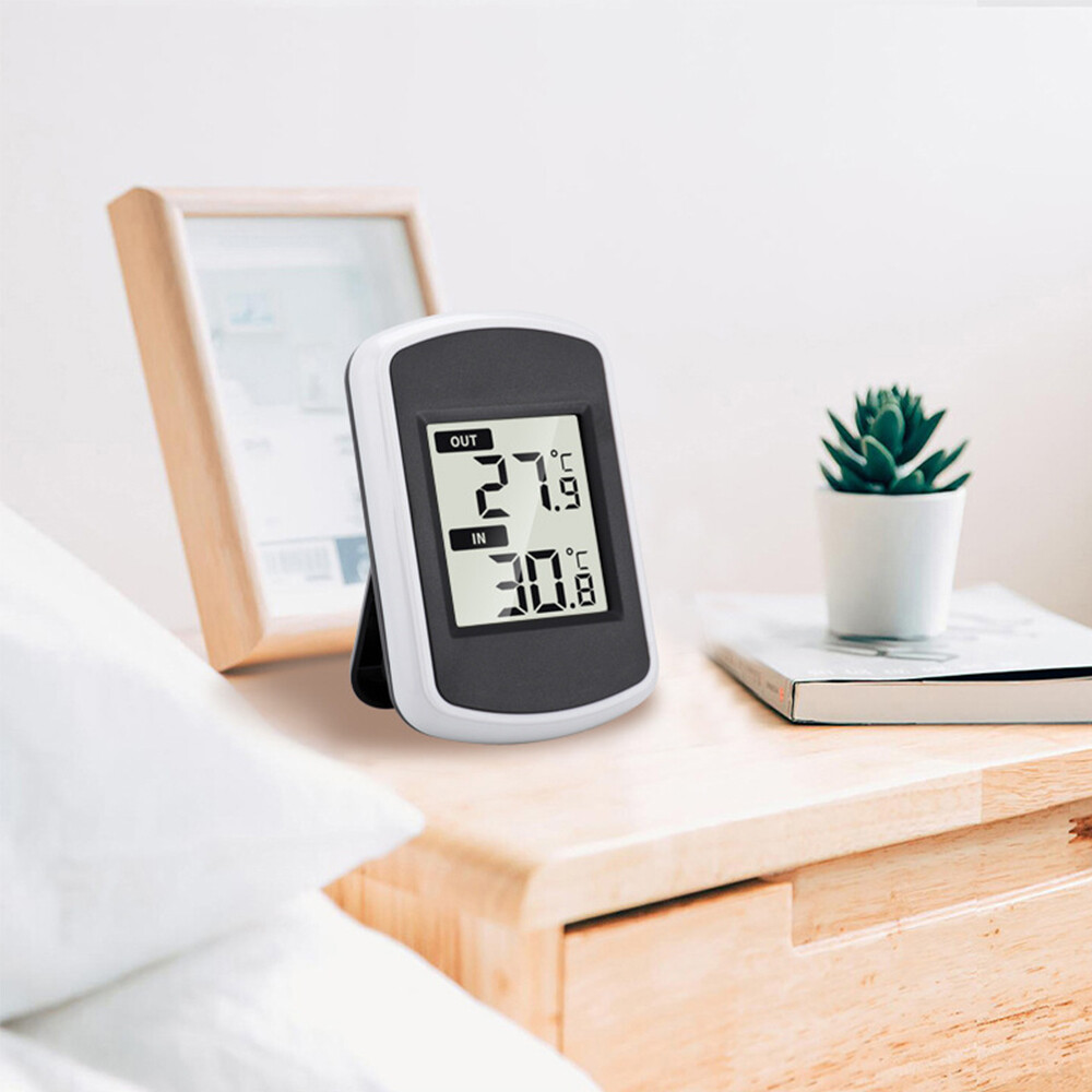 Digitale Wetterstation Mit Außensensor – Hygrometer, Thermometer, Wecker, Touchscreen, Kabellos