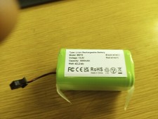 14.4V 3000mAh Replacement Battery, Shark Ion Robot, 2-Prong Connector, Open Box