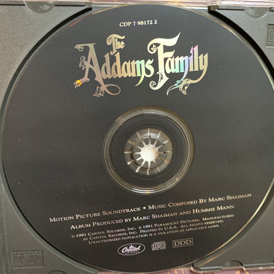 The Addams Family Original Movie Soundtrack eBay