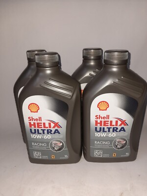 4 Liter (4 x 1 ltr.) Shell Helix Ultra Racing 10W-60 API SN , Ferrari, BMW M