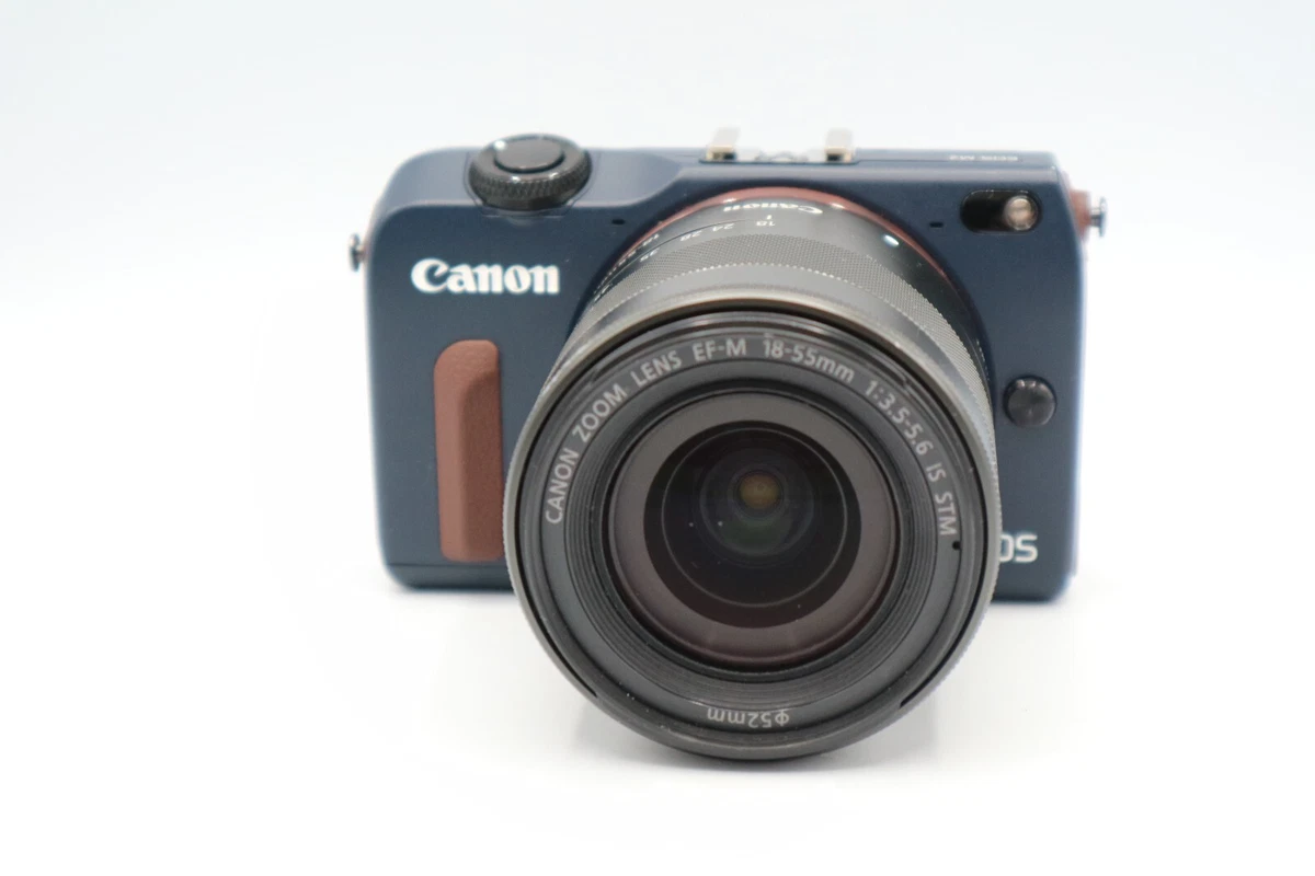 Canon Eos M2 EF-M18-55mm F3.5-5.6 IS STM lens-Blue | eBay