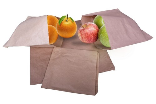 500 sacchetti per cibo carta marrone stringa Kraft - 10"" x 10" - Foto 4 di 6