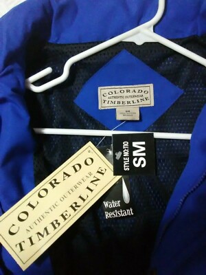 NWT COLORADO TIMBERLINE Lightweight DUEL Full Zip Jacket Royal Blue Coat Sz SM