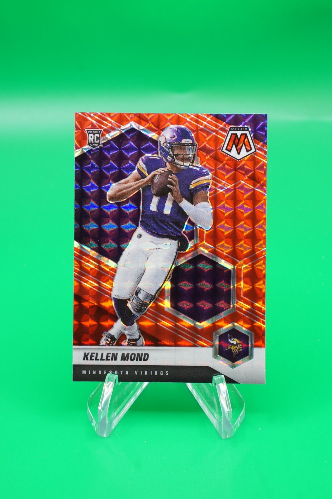 2021 Mosaic Base Rookies Mosaic Red #321 Kellen Mond Minnesota Vikings GS1