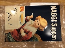 MAGGI's Suppen  Blechschild Singen um 1990 TOP Maggi Kunst & Küche ERBSENSUPPE