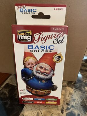 Mig Ammo #7027 Basic Colors Figures Set (6 Colors)