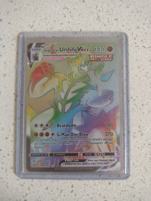 Pokemon Battle Styles Single Strike Urshifu VMAX Secret Rare #167