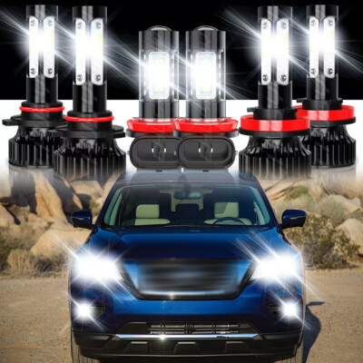 Pathfinder Led Kit For Nissan Pathfinder 2013-2018 LED Headlight Kit Bulbs Hi-Lo + Fog ...