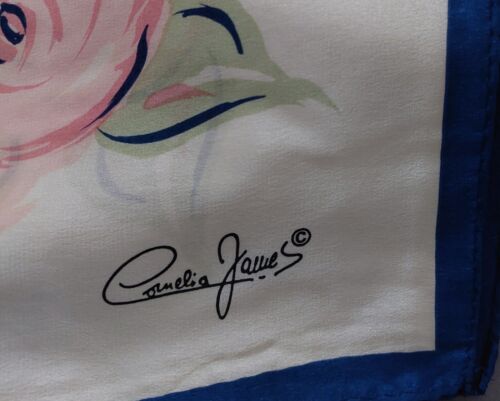 100% Silk Scarf by Cornelia James (Royal Appointment to Queen Elizabeth) - Picture 5 of 7