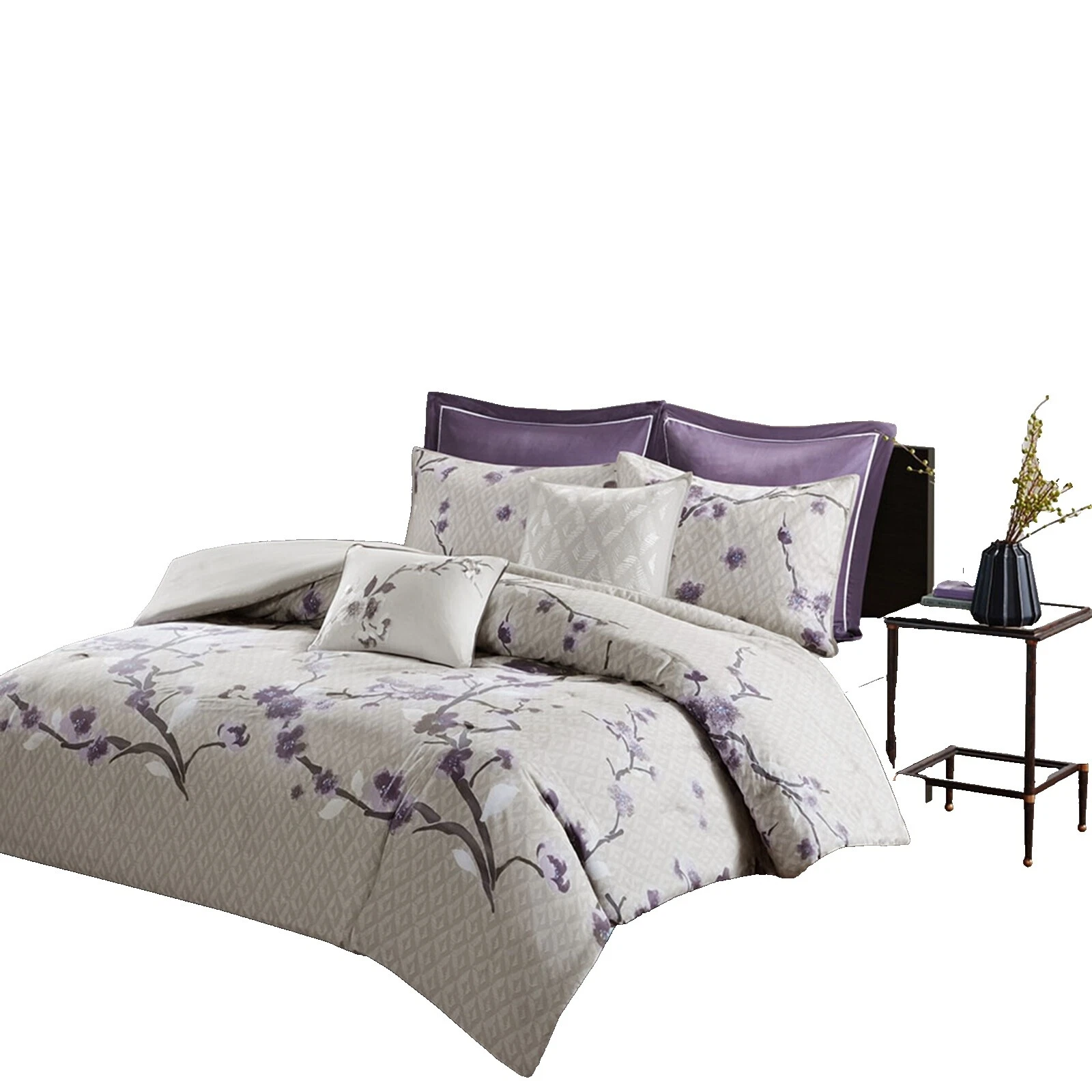 Cotton Sateen Queen Floral Duvet Covers & Bedding Sets