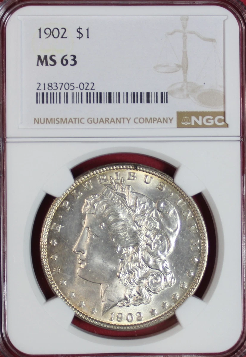 MS 63 Graded 1902 Year Morgan US Dollars (1878-1921) for sale | eBay