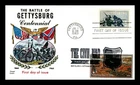 US COVER BATTLE OF GETTYSBURG CIVIL WAR FDC TIME TRAVEL COMBO FLUEGEL CACHET