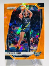 TEAIRA MCCOWAN 2024 Panini Prizm WNBA  ORANGE ICE PRIZM #105 Wings