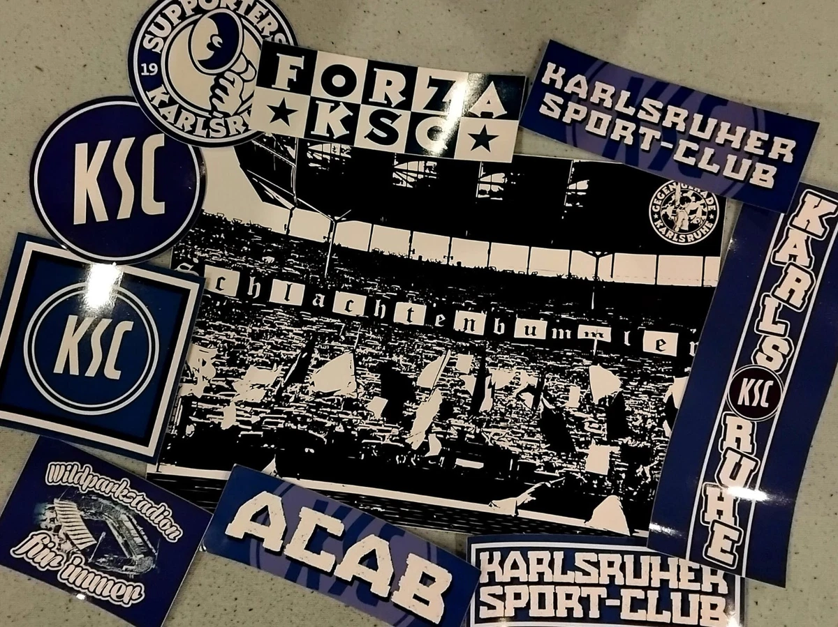 Autocollant sticker pegatina autocollant Karlsruhe SC KSC 1997
