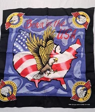  Bandana Handkerchief Legendary Biker Born In The USA Motorcycle Wear