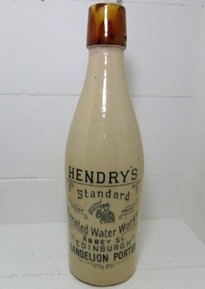Hendry's Dandelion Porter Bottle (Ginger Beer style) from Edinburgh c1910