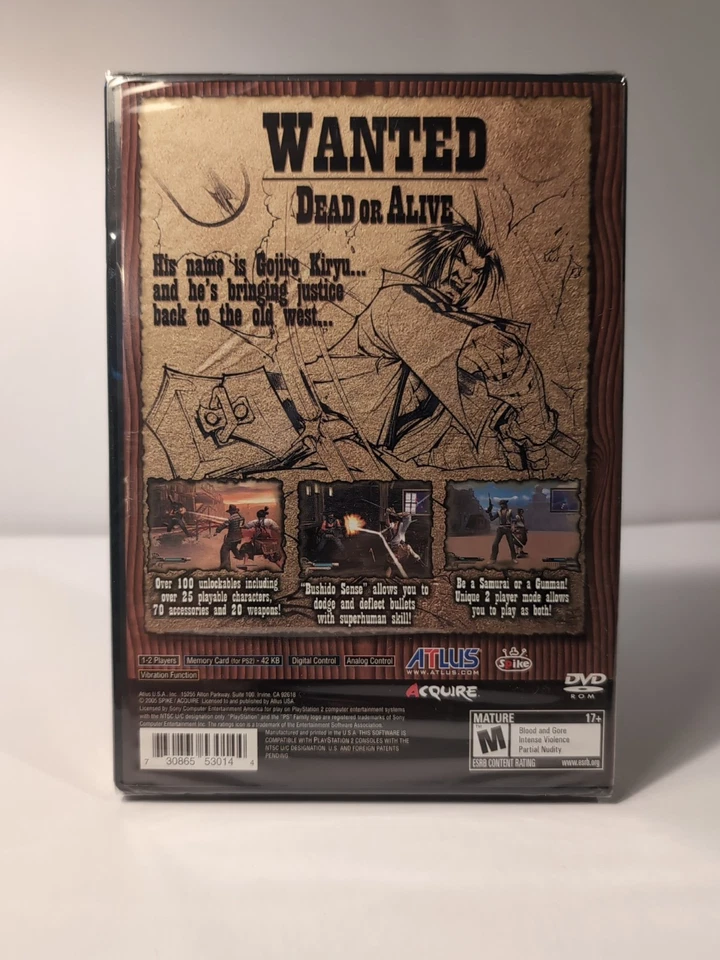 Samurai Western, PlayStation 2, Factory Sealed - Image 2 of 4