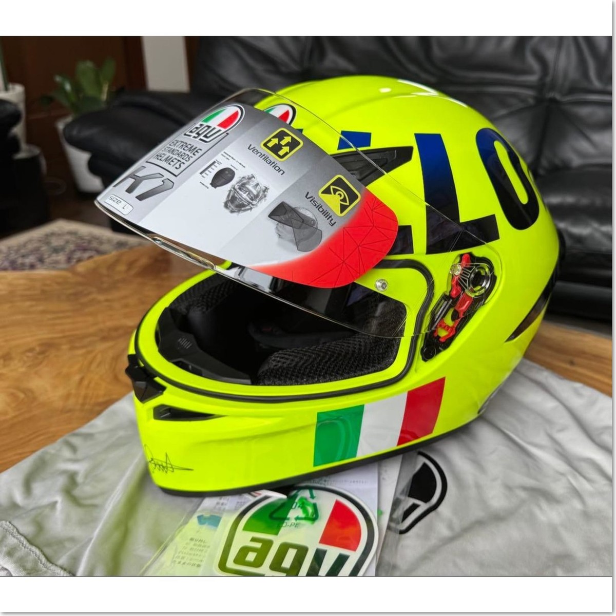 AGV K1 Rossi MUGELLO Asian Fit L Helmet New Japan | eBay