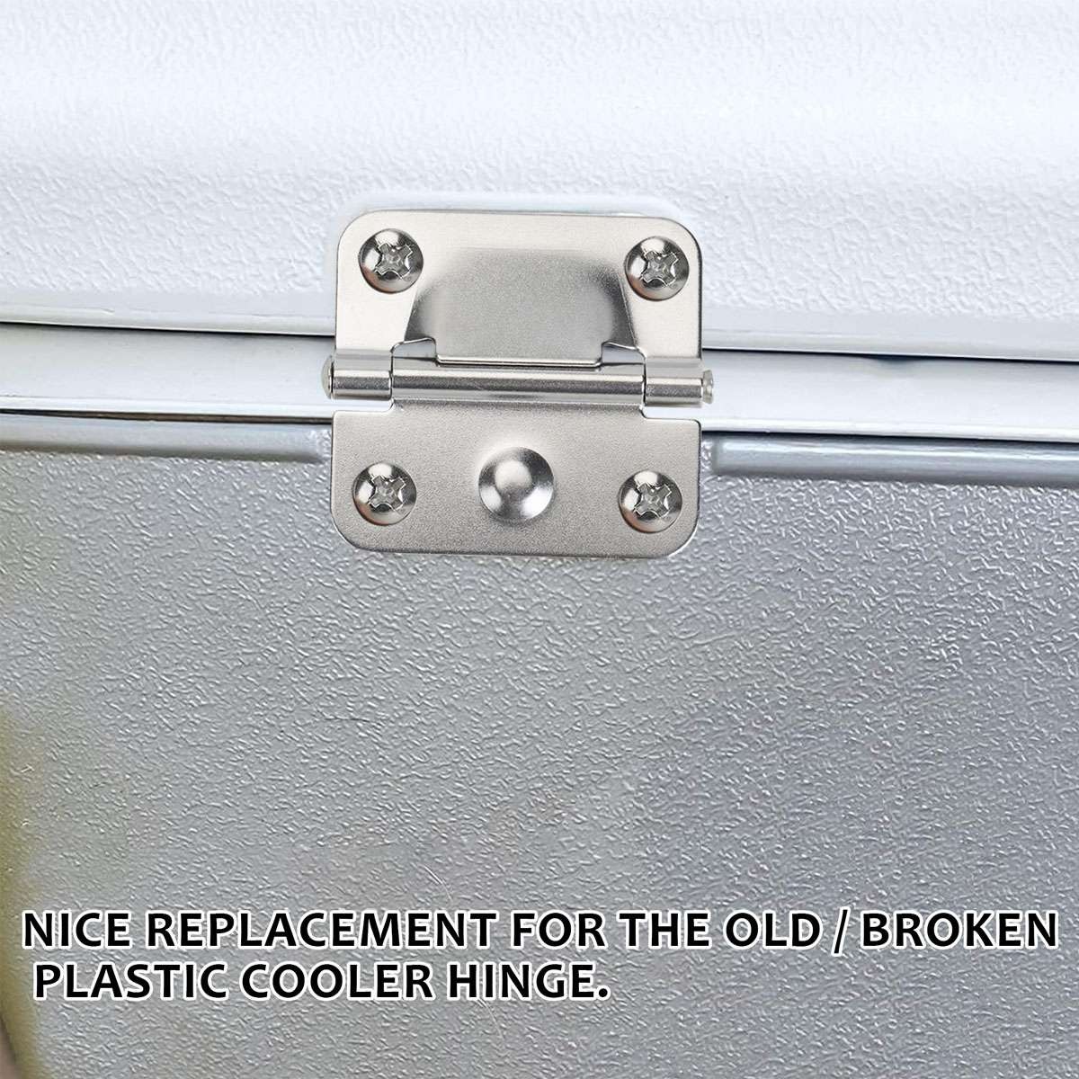 1-4 Pack Replacement Coleman Cooler Hinges For Cooler Stainless Steel Hinge Part