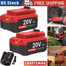 1/2X 20V For Craftsman 20Volt MAX 3.5-8Ah Li-ion Battery CMCB204 CMCB202 CMCB205