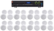 JBL VMA260 60w 8-Input Amplifier 32 8" JBL Speakers For Restaurant/Bar/Cafe