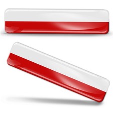 Poland Flag 3D Silicone Gel Sticker - EU Made | F 16