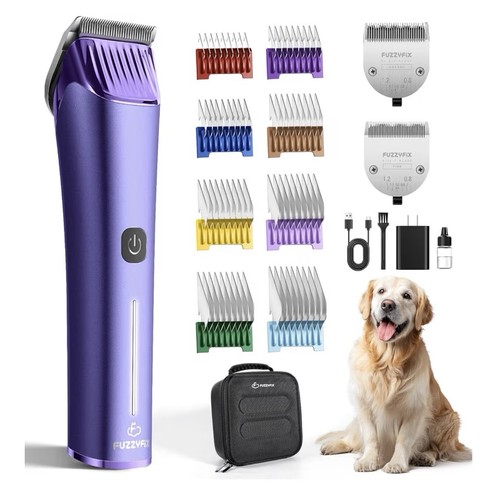 Professional Dog Grooming Clipper with Replacement Blade, 5-in-1 Adjustable A...