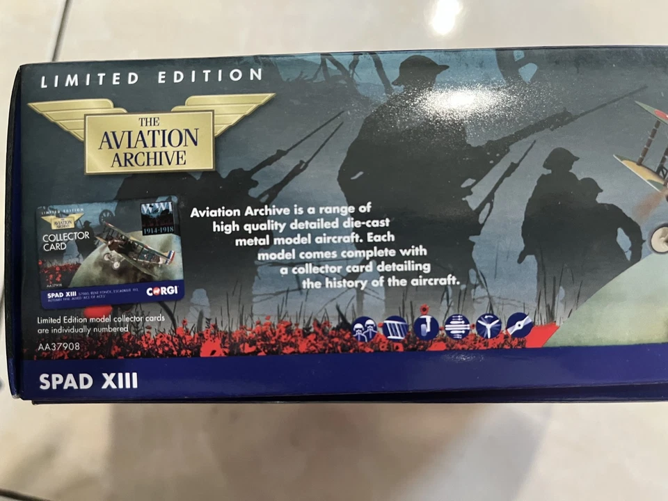 CORGI: SPAD S.XIII S7000 RENE FONCK ESCADRILLE 103 "AA37908" 1:48 - Image 2 of 4