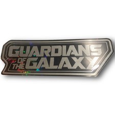 Guardians of the Galaxy Sticker 7"x2.5"  Black Holographic Vinyl Decal  Metal