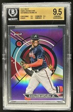 2023 Topps Finest Ronald Acuna Jr. Purple Refractor #/250 Braves BGS 9.5