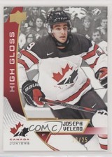 2019 Upper Deck Team Canada Juniors High Gloss 12/25 Joe Veleno Joseph #23 rc1