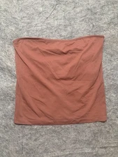 A New Day Womens Strapless Tube Crop Top Size XXL  NWT Brown/Rust 0726