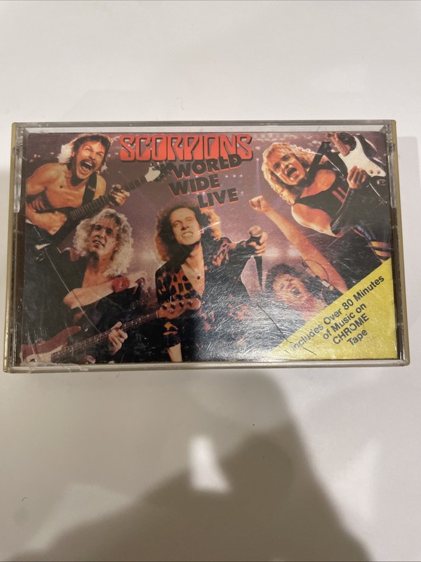 Scorpions World Wide Live Cassette Tape 1985 Vintage Rock Music Polygram