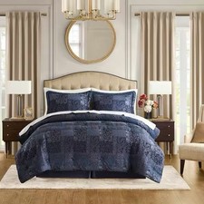 Gabrielle Navy 4 Piece Comforter Set
