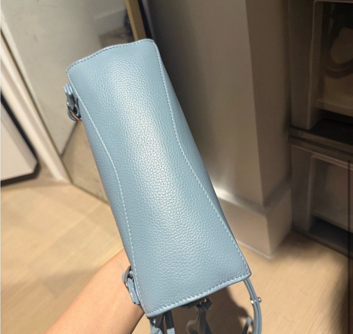 Balenciaga Neo Classic Mini Top Handle Bag Women Sky Blue