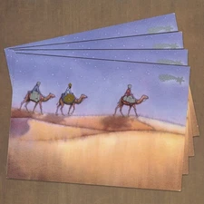 LOT OF 4 Vintage 1993 NORD-SUD VERLAG MARCEL SHURMAN CHRISTMAS Cards + Envelopes