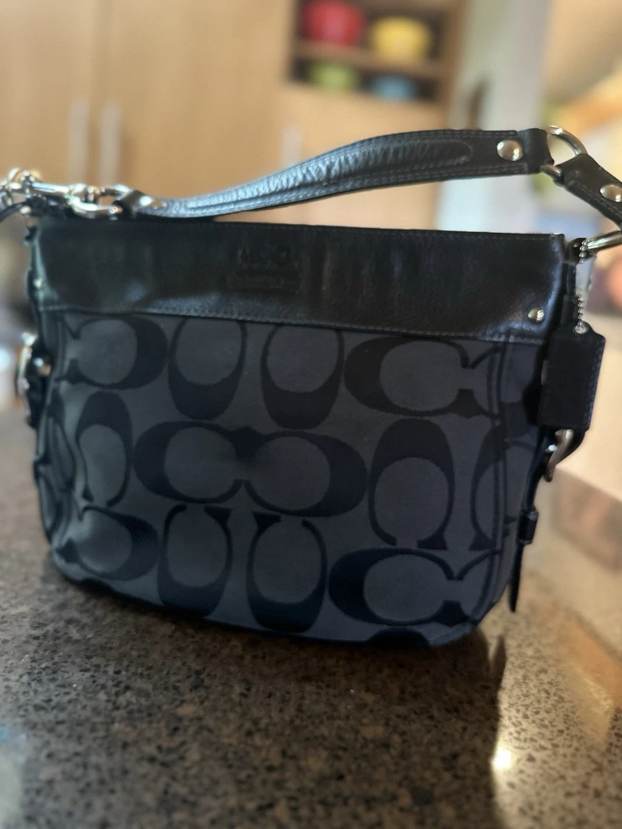 Coach Black Signature Hobo Bag | eBay