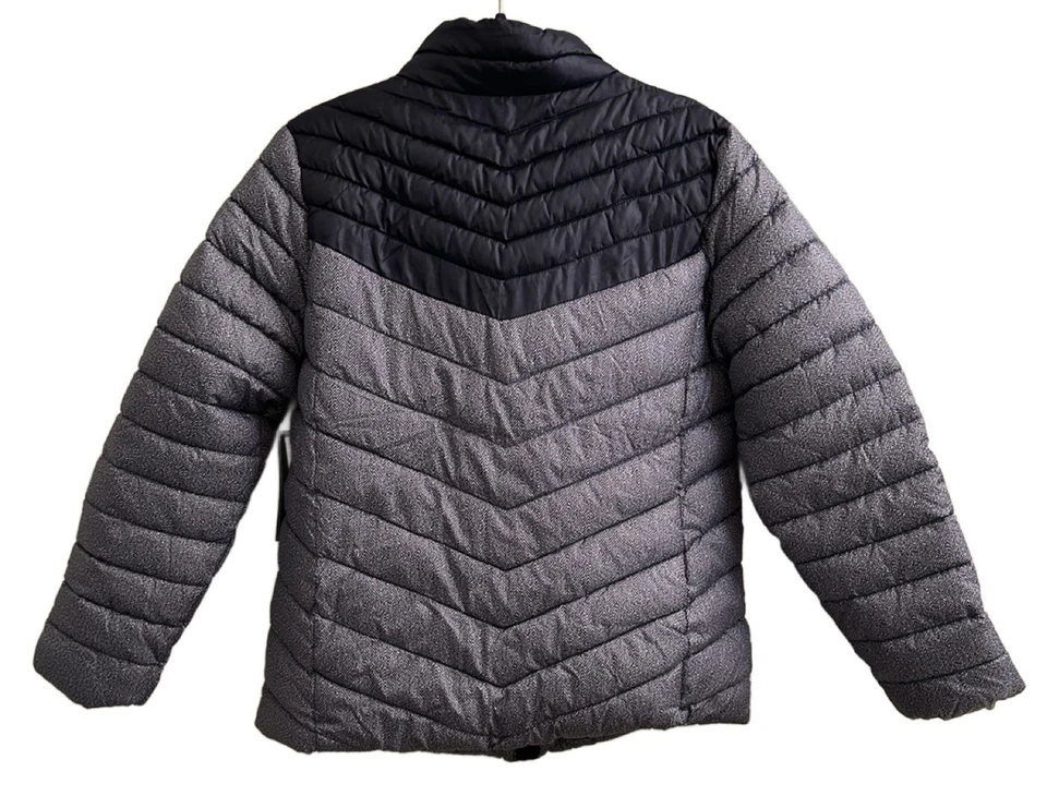 Chaqueta Big Chill Puffer Azul Marino Light Cloud Tech Cremallera Completa Para Mujer L Foto 2 de 4